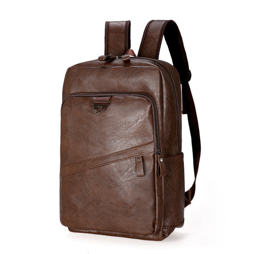 Korean Style Large Capacity Casual Travel Business Backpack Men's PU