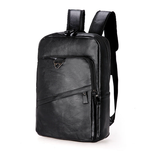 Korean Style Large Capacity Casual Travel Business Backpack Men's PU